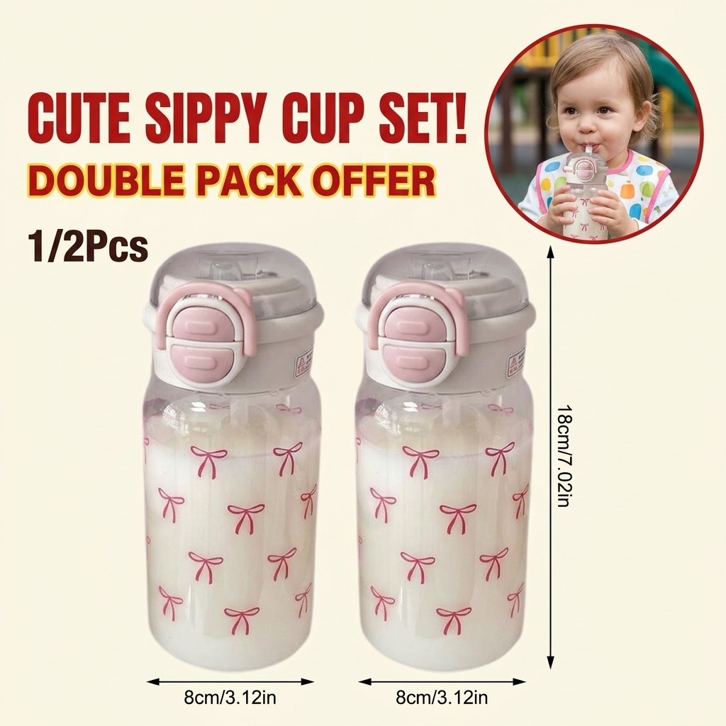 Training Cup Straw - Portable Large Capacity Women Water Cup