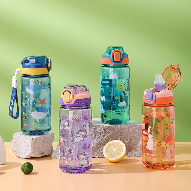 Baby Food Hipp - 600ml Dinosaur Water Bottle For Kids