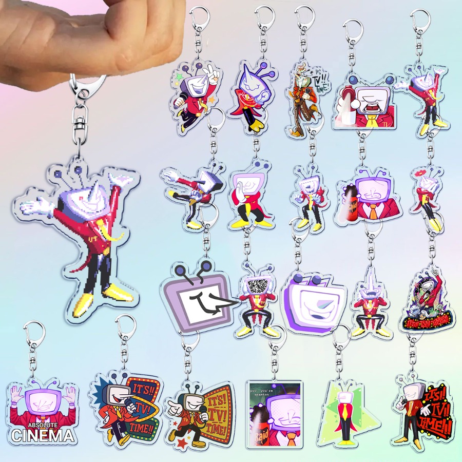 Baby Puree Pouch - Game Deltarune Tenna Keychain Llaveros Accessories
