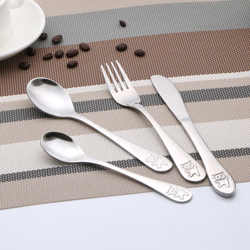 Baby Food Knife Set - 4 Pcs/set Baby Teaspoon Spoon Food