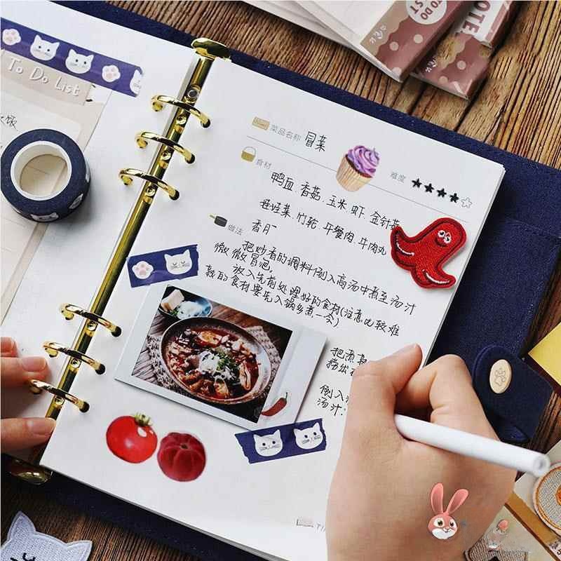 Baby Food Recipe Book - Creative Handwritten Recipe Notebook Loose Le