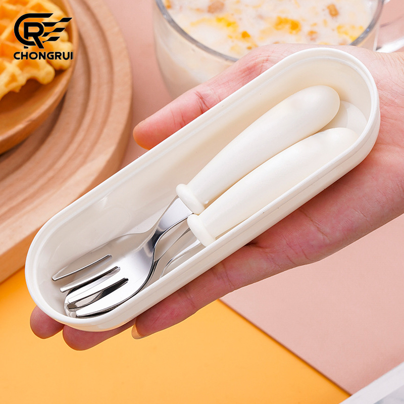 Baby Food Knife Set - Toddler Training Feeding Spoon Fork 304