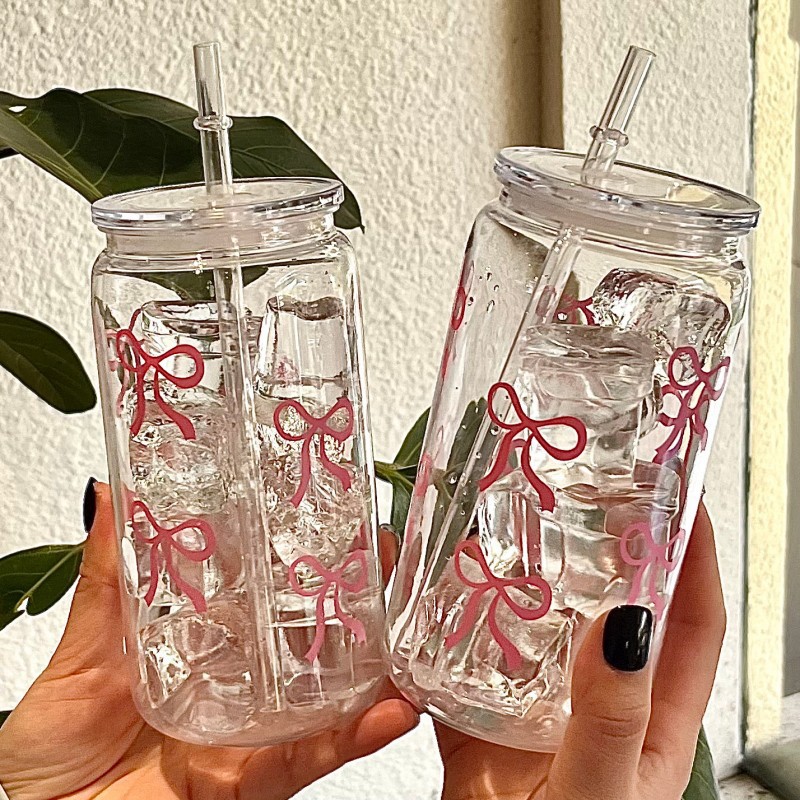 Cute Pink Bow Plastic Cup With - đánh giá và giá Training Cup Straw