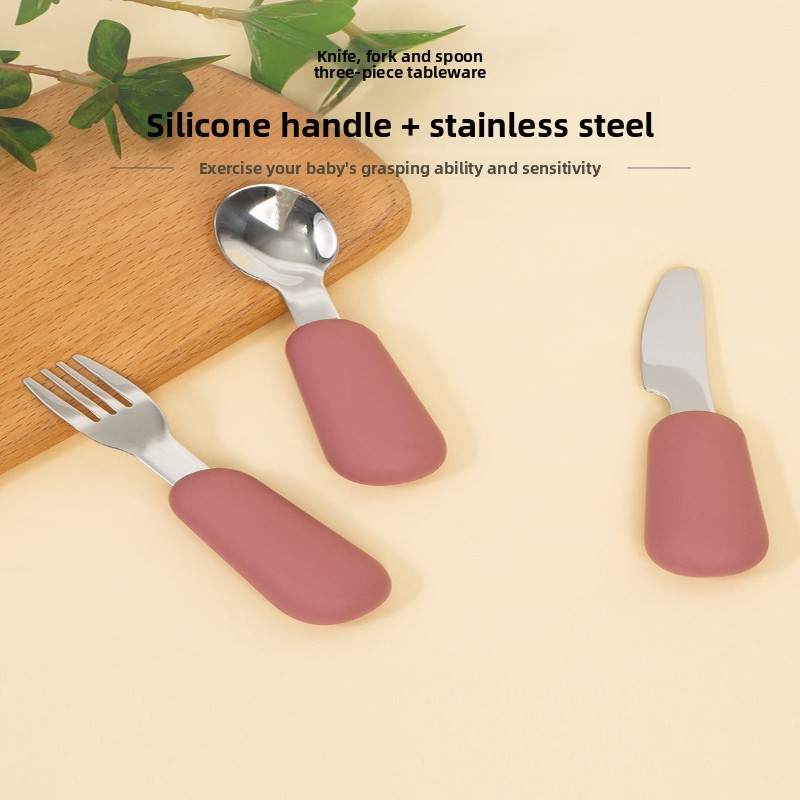 Food grade silicone baby table - đánh giá và giá Baby Food Knife Set