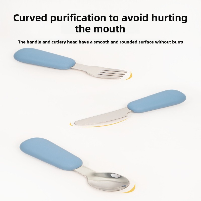 Food grade silicone baby table - đánh giá và giá Baby Food Knife Set