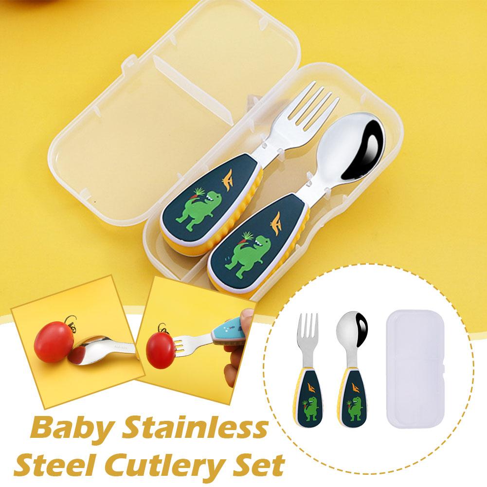 2pcs Cute Tableware Food Train - đánh giá và giá Baby Food Knife Set