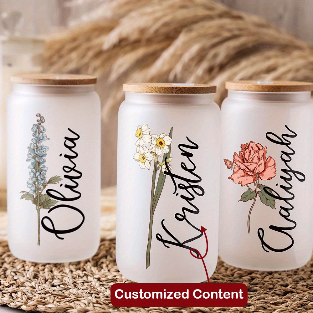 Custom Birth Flower Name Glass - đánh giá và giá Training Cup Straw