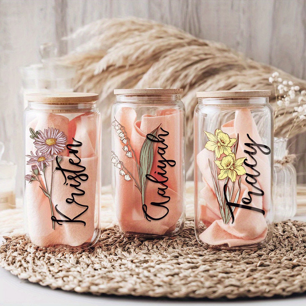 Custom Birth Flower Name Glass - đánh giá và giá Training Cup Straw