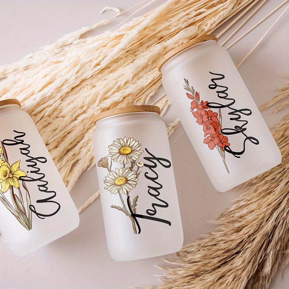 Custom Birth Flower Name Glass - đánh giá và giá Training Cup Straw