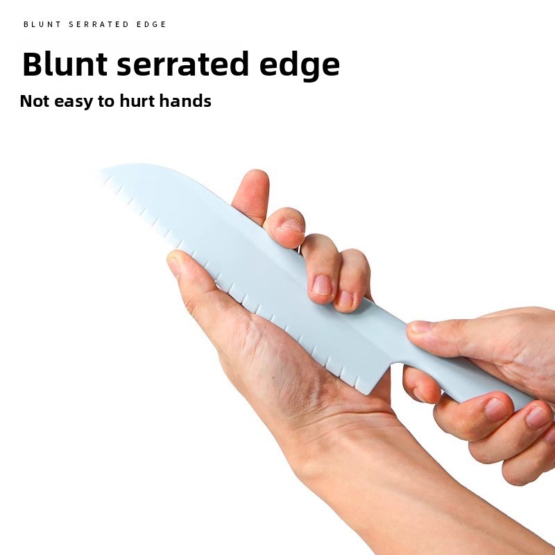 Non-slip plastic kitchen knife - đánh giá và giá Baby Food Knife Set