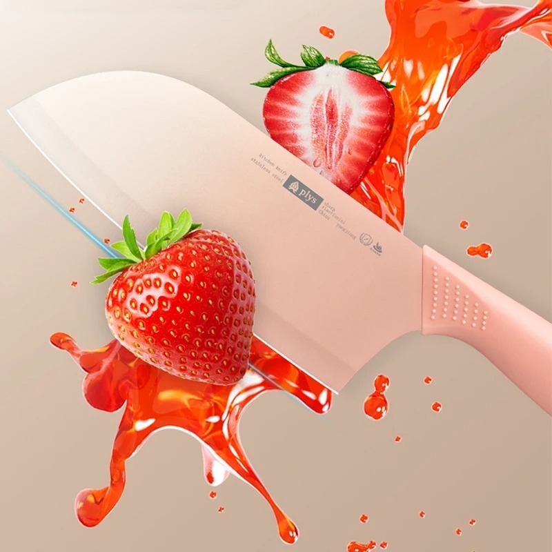3Pcs Gradient Color Stainless  - đánh giá và giá Baby Food Knife Set