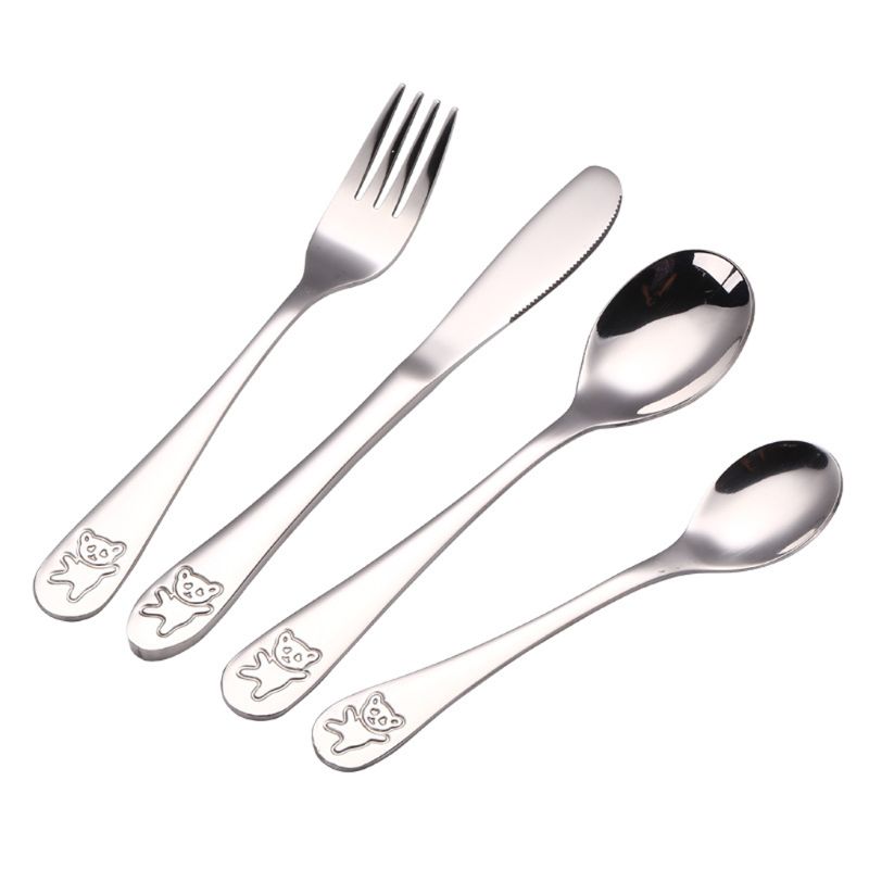 4 Pcs/set Baby Teaspoon Spoon  - đánh giá và giá Baby Food Knife Set