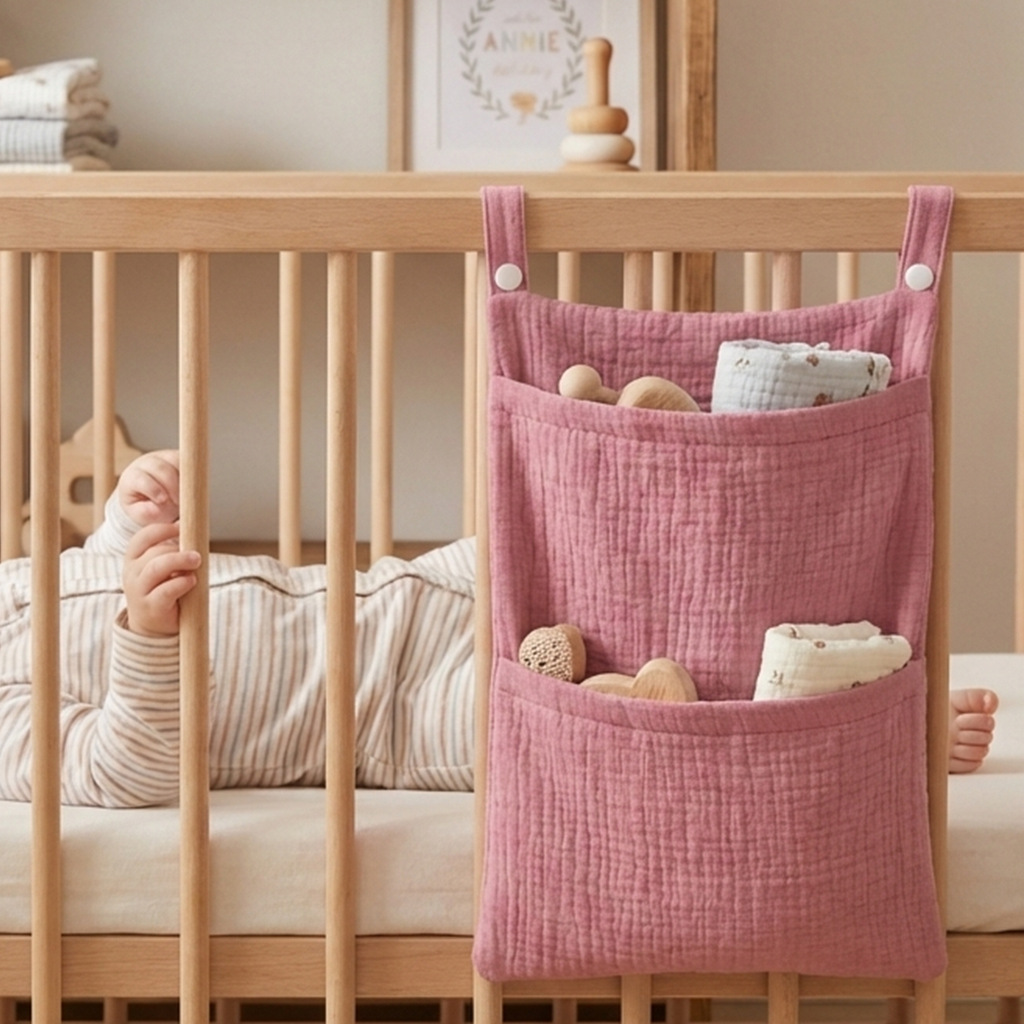 Pure Cotton Baby Crib Hanging  - đánh giá và giá Baby Puree Pouch