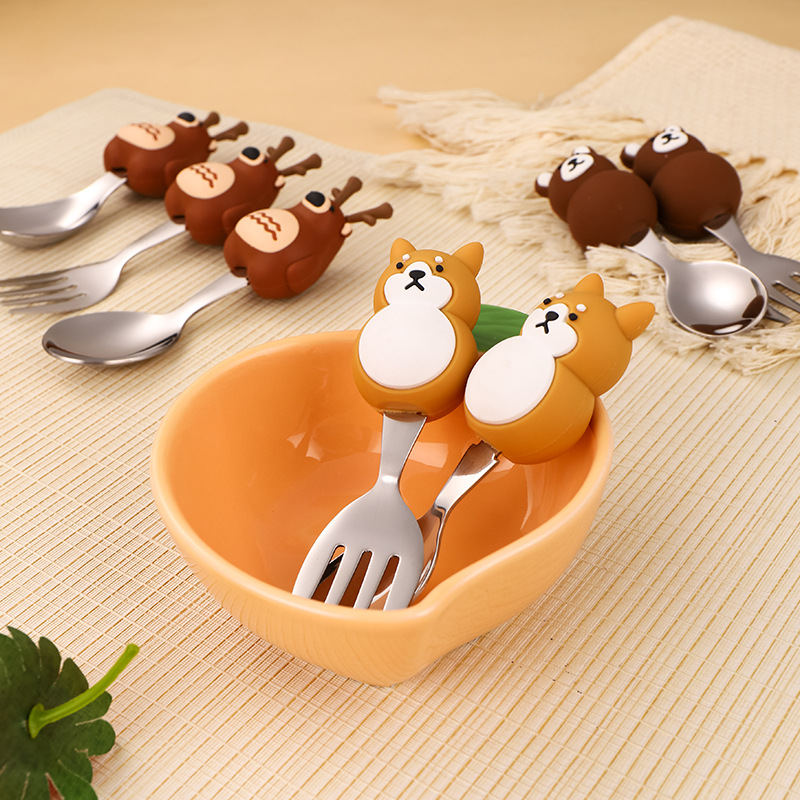 Stainless Steel Kids Spoon & F - đánh giá và giá Baby Food Knife Set