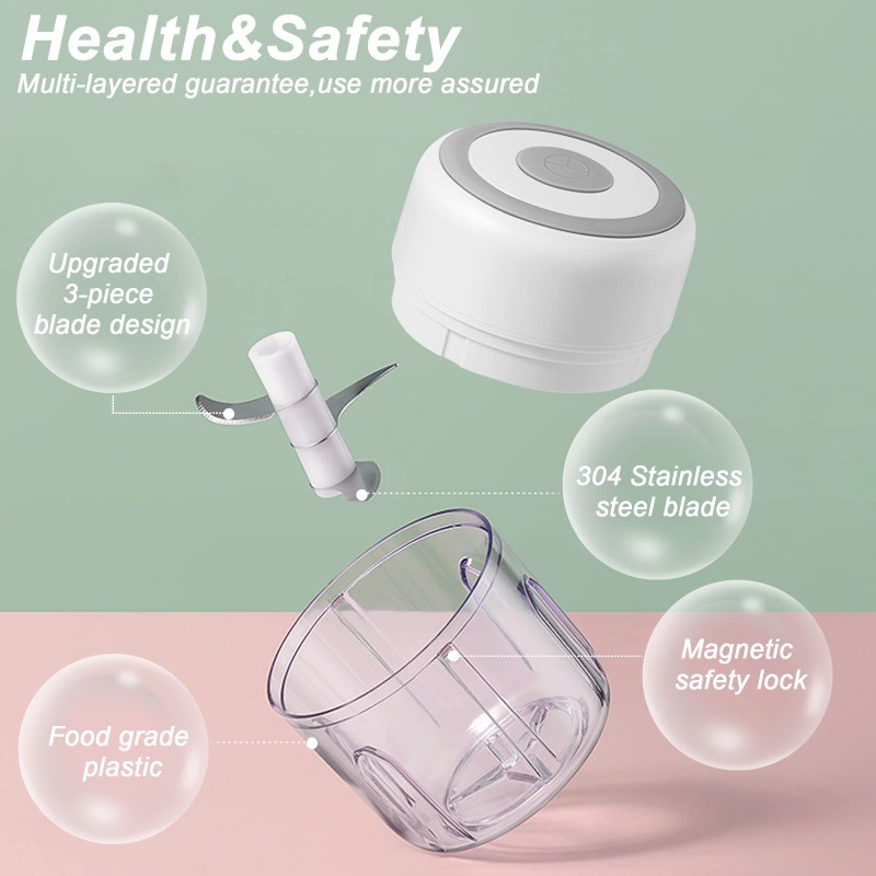 250ML Electric Garlic Grinder  - đánh giá và giá Baby Food Grinder Machine
