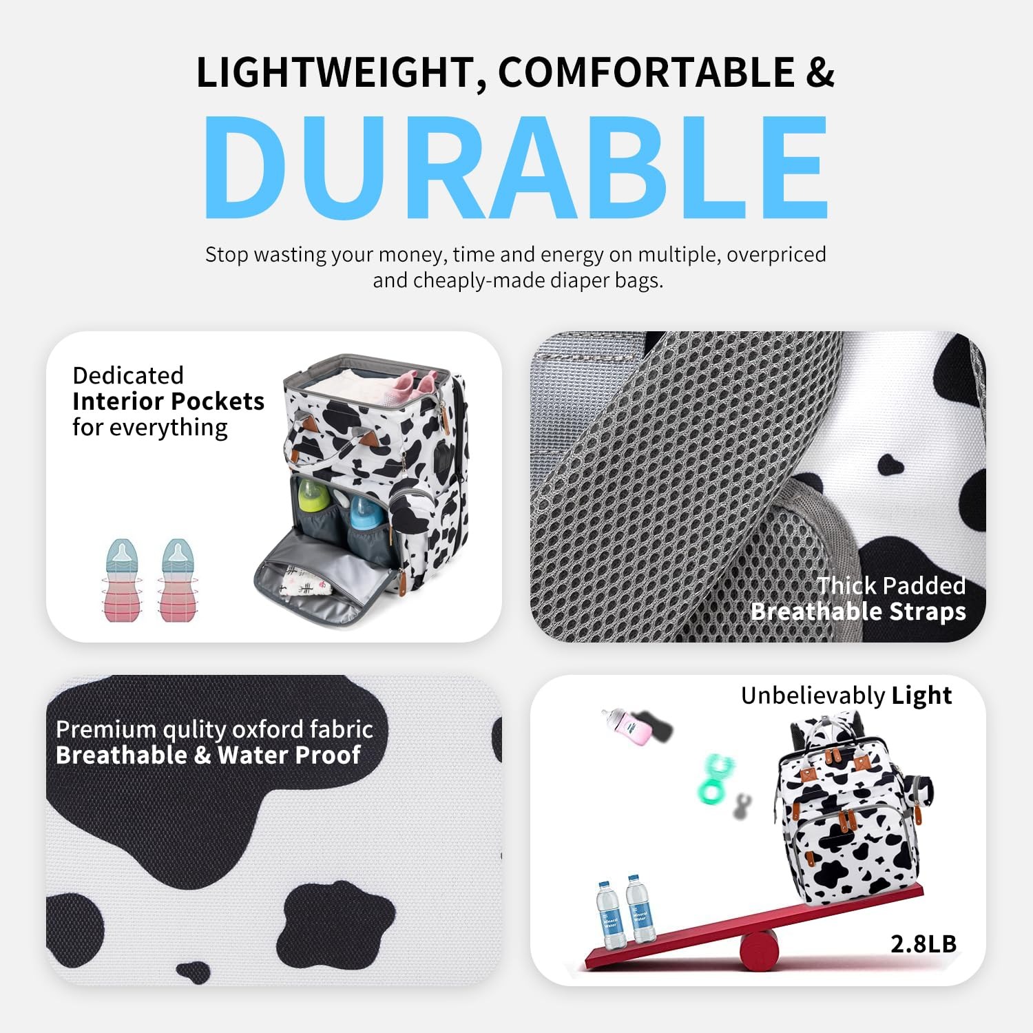 KABAQOO Diaper Bag Backpack wi - đánh giá và giá Baby Puree Pouch