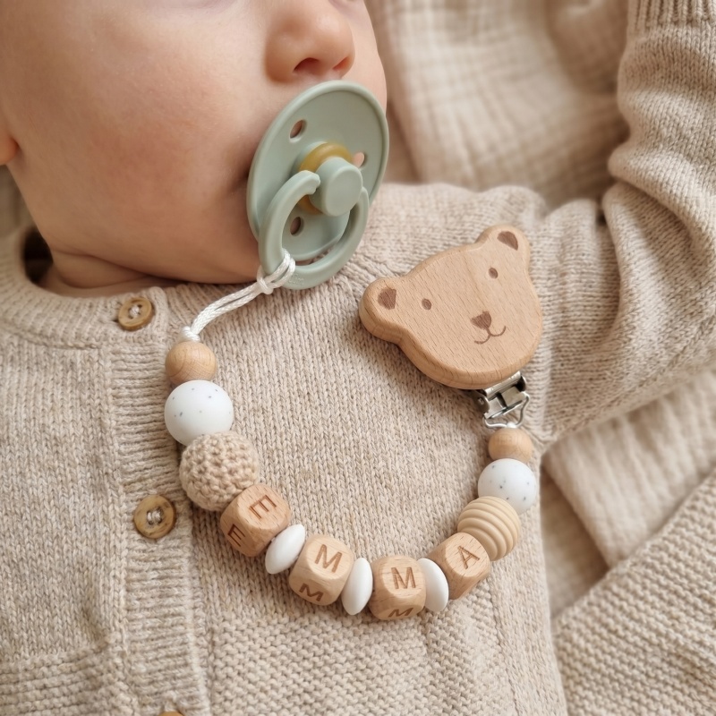 Personalized Pacifier Clip Cus - đánh giá và giá Baby Food Teether