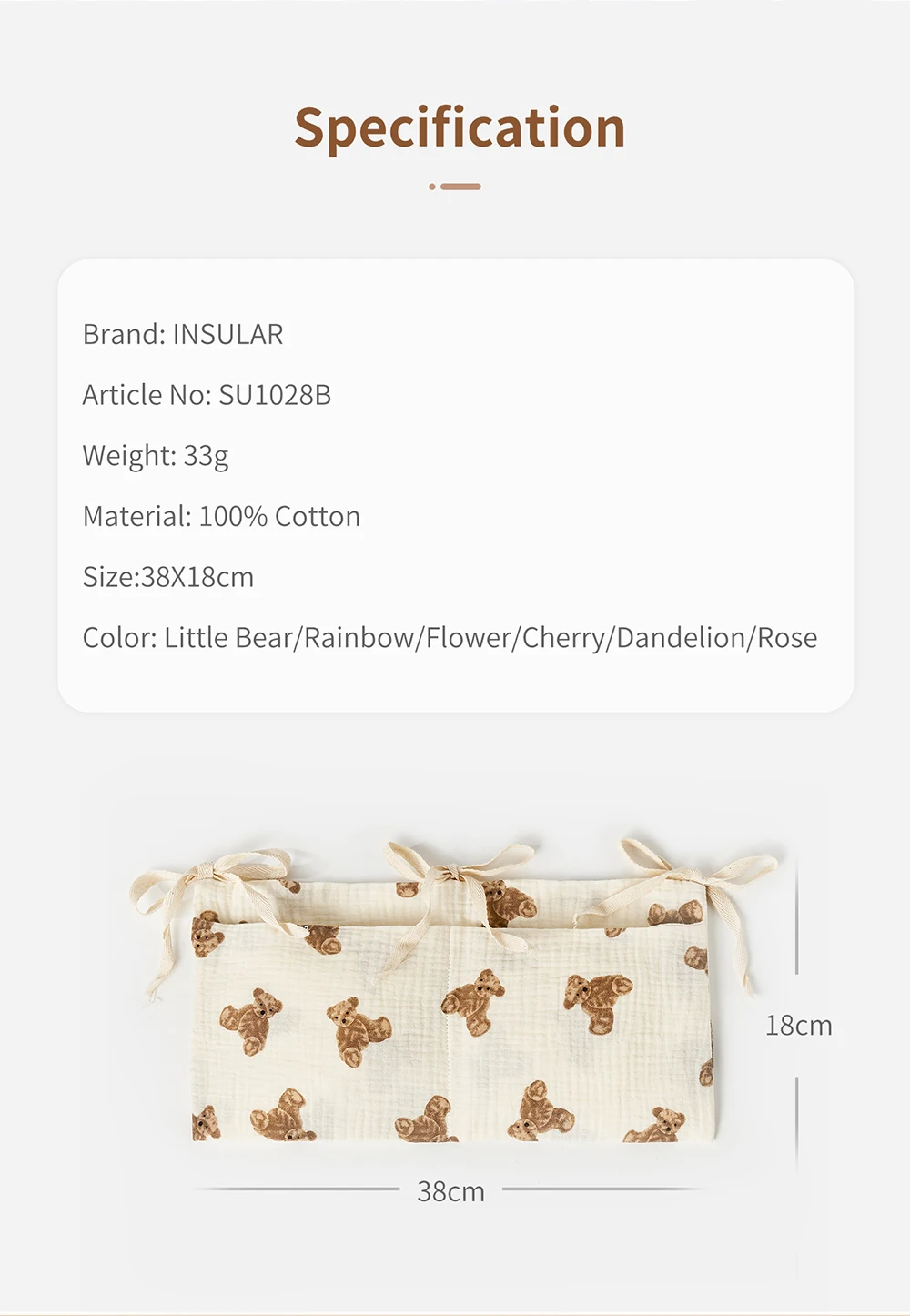 Baby Crib Organizer Cot Caddy  - đánh giá và giá Baby Puree Pouch