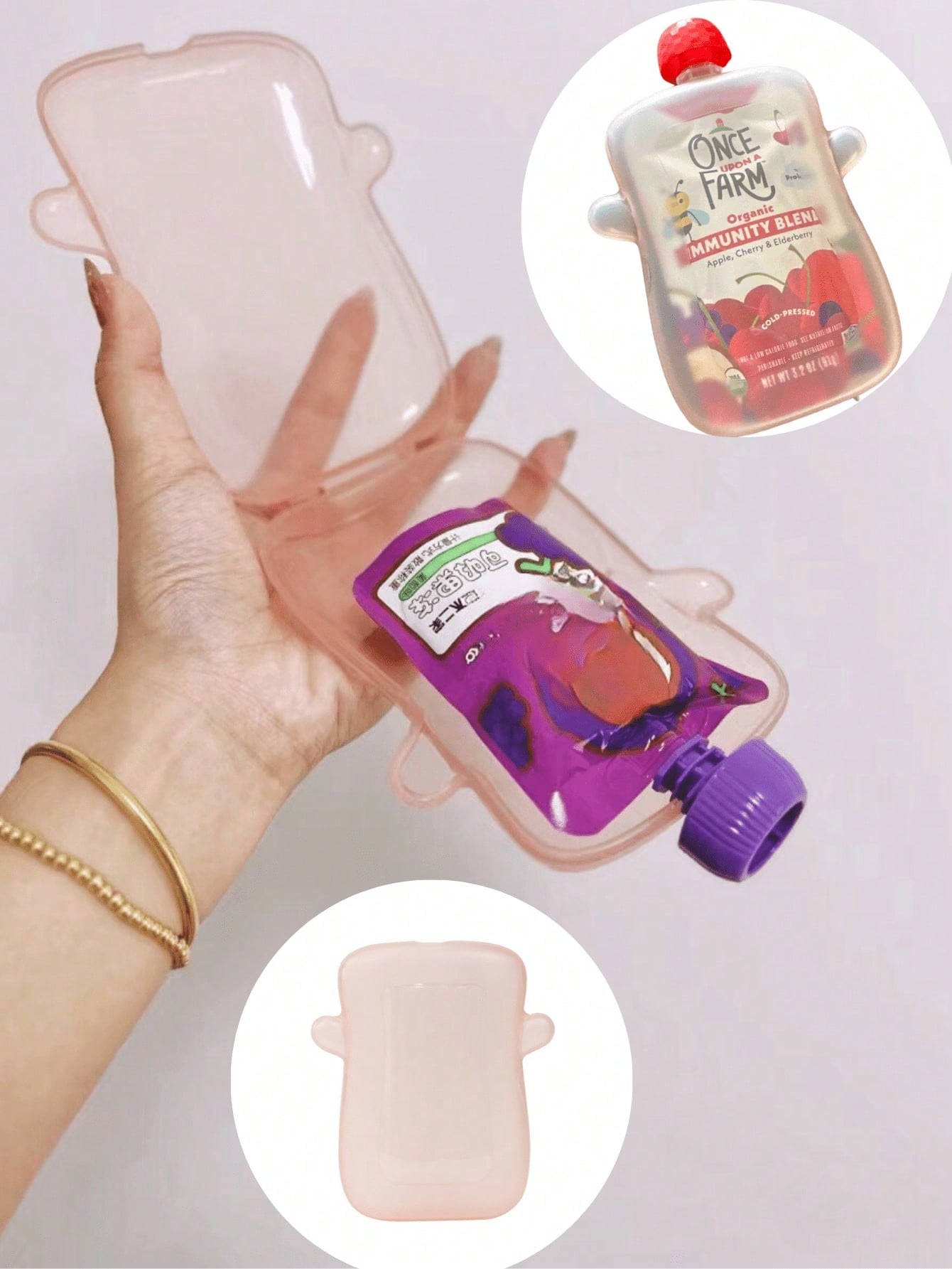 Anti-Squeeze Fruit Puree Box a - đánh giá và giá Baby Puree Pouch