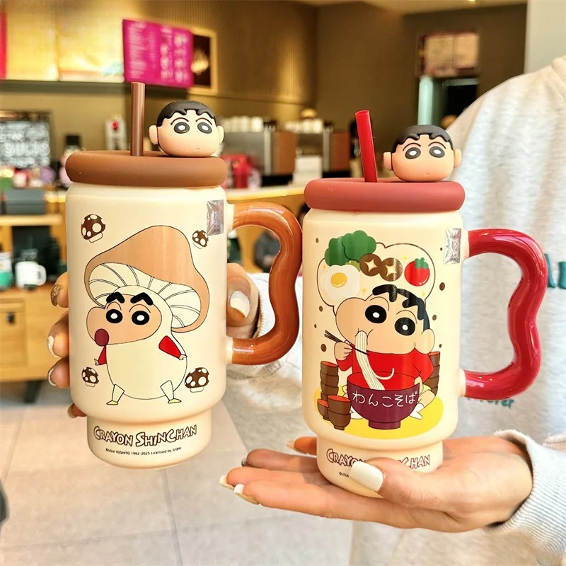 X&W Crayon Shin-Chan Ceramics  - đánh giá và giá Training Cup Straw