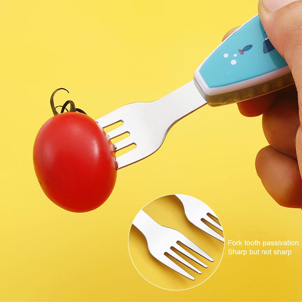 2Pc/set Children Short Handle  - đánh giá và giá Baby Food Knife Set