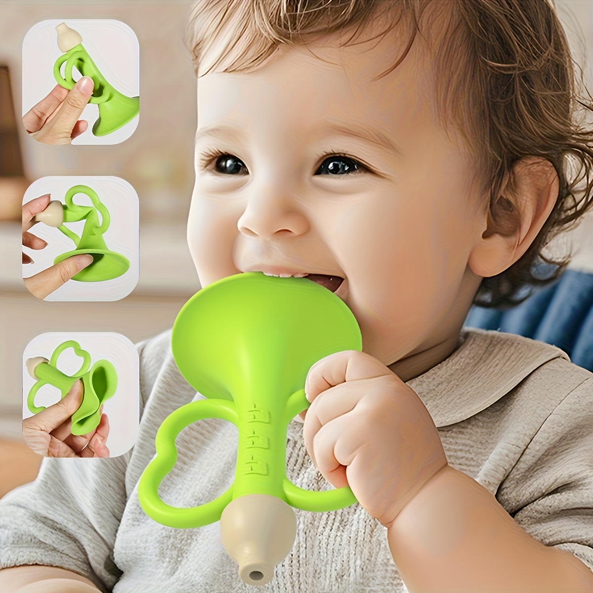 Baby Teething Horn, Baby Tooth - đánh giá và giá Baby Food Teether