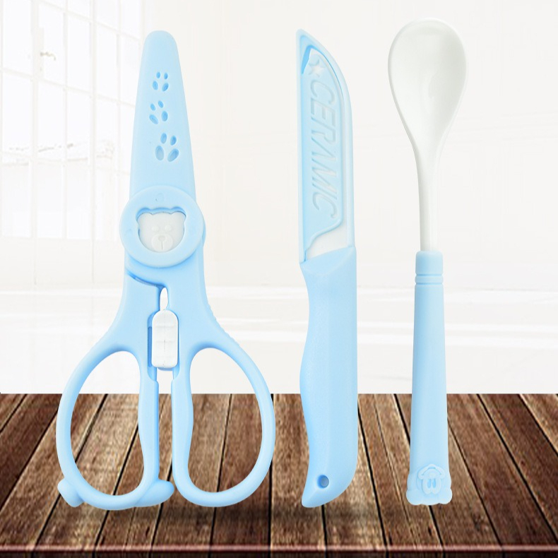 Baby food three piece ceramic  - đánh giá và giá Baby Food Knife Set