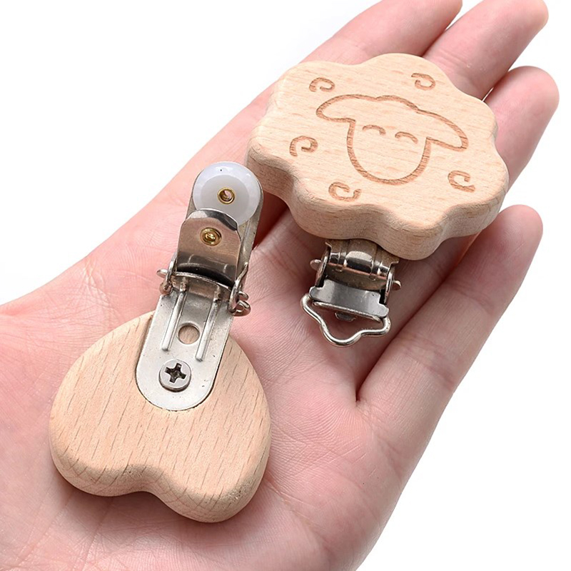 5Pcs Wooden Pacifier Clip Food - đánh giá và giá Baby Food Natural