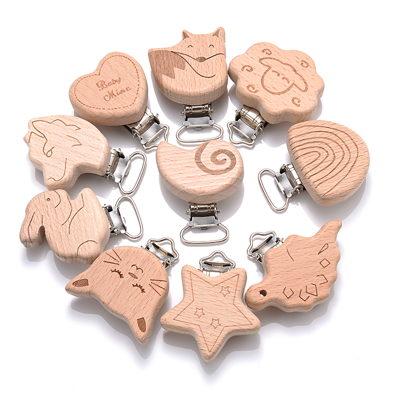 5Pcs Wooden Pacifier Clip Food - đánh giá và giá Baby Food Natural
